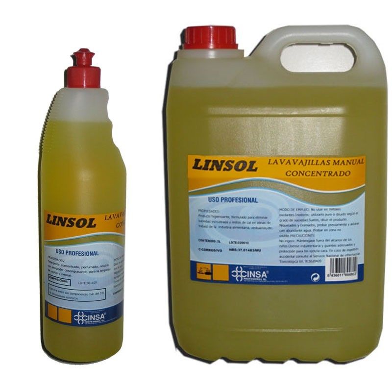 Cinsa lavavajillas linsol ultra concentrado 5 lt.