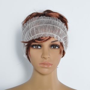 Diadema ancha blanca desechable 100und.