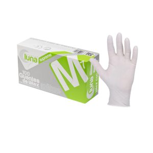 Caja 1000 guantes nitrilo blanco "Luna" 3,5 gr. (10 x 100u.)