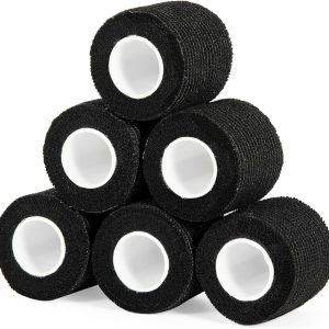 Cinta cohesiva negra 5 x 4,5cm.