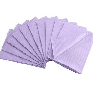 Campos quirúrgicos lila 33x45cm doble capa (125 und.)