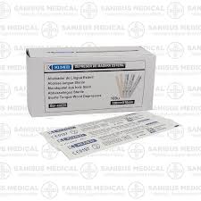 ALBA. Depresor corporal madera estéril 100 und.